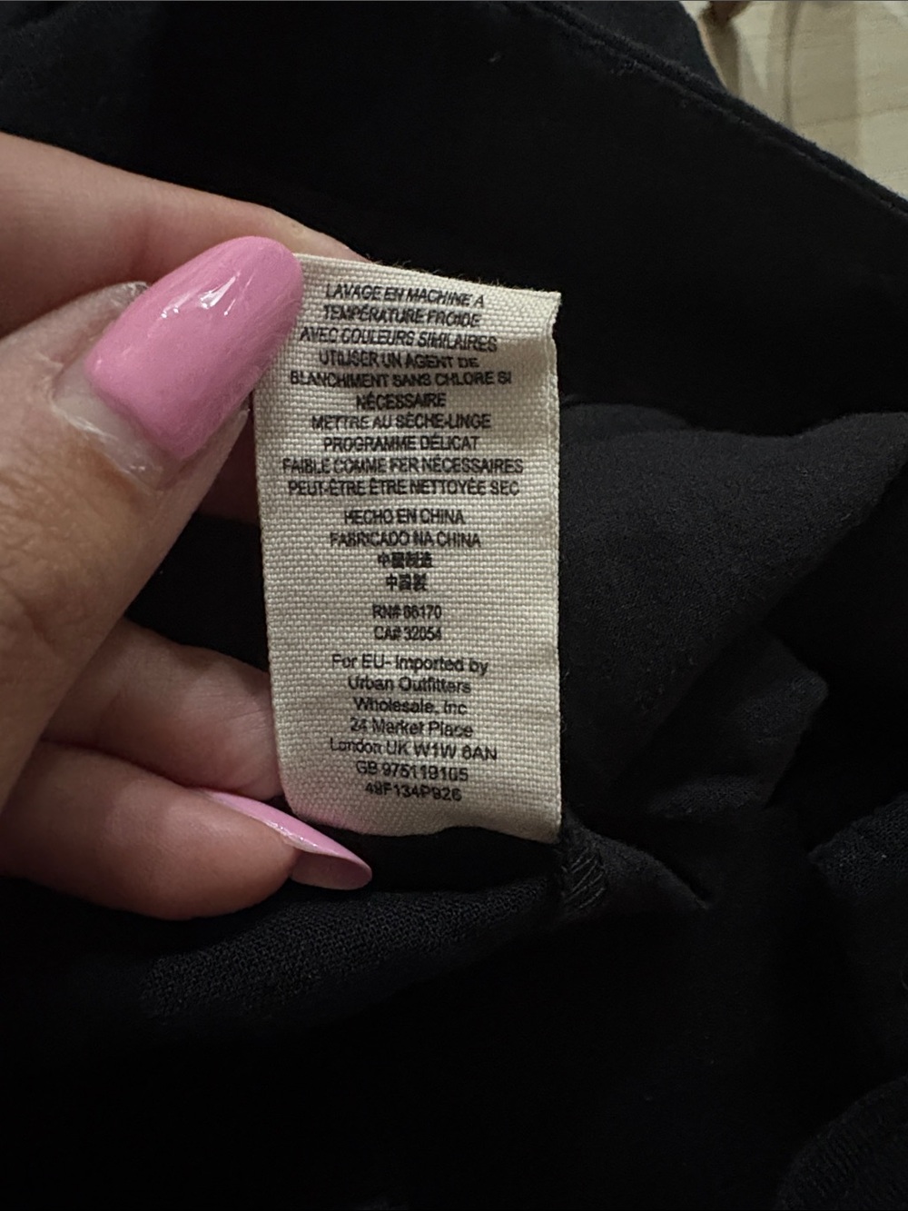 Free People Linen Blend Free Cropped Tie Pant Black Sz 10 - Picture 5 of 12